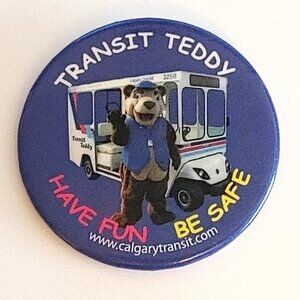 Calgary Transit Transit Teddy Pin